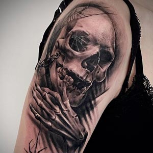 Totenschädel Tattoo