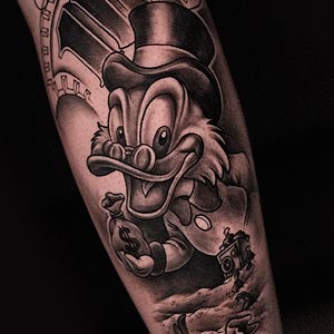Dagobert Duck Tattoo